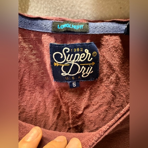 Superdry Women's Burgundy Graphic Tee - Picture 2 of 3